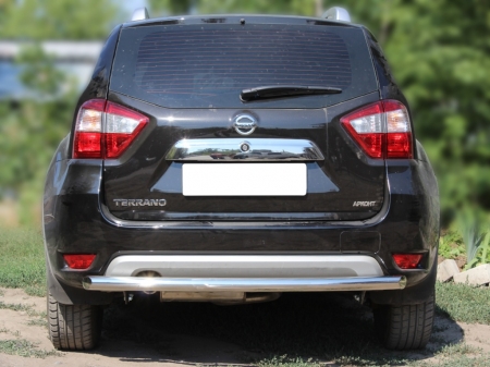 Nissan Terrano 2014-наст.вр.-Защита заднего бампера d-60